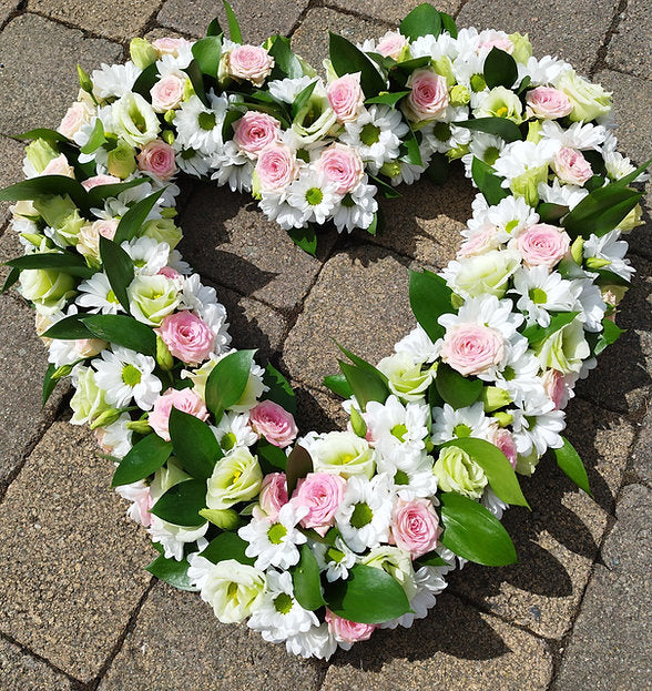 Heart Shape Sympathy Arrangement