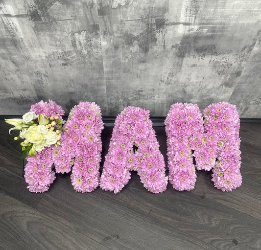 Funeral Letters and Numbers