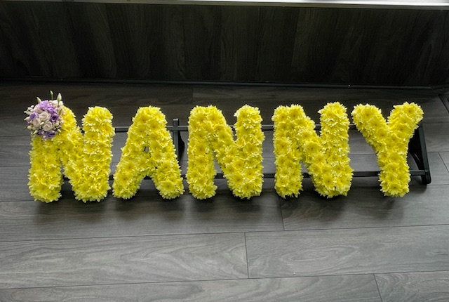Funeral Letters and Numbers